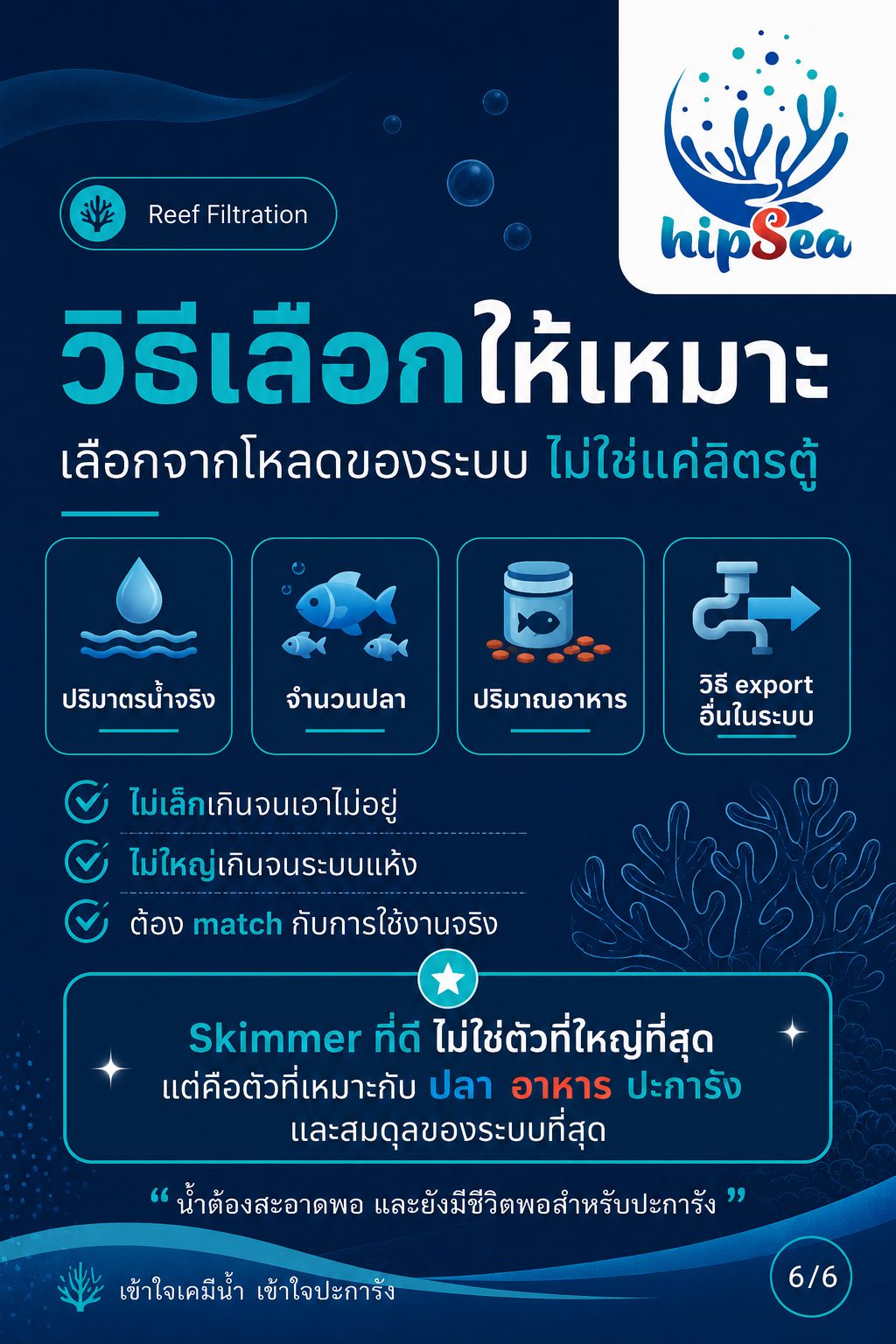 Skimmer ยิ่งใหญ่ยิ่งดีจริงหรือ